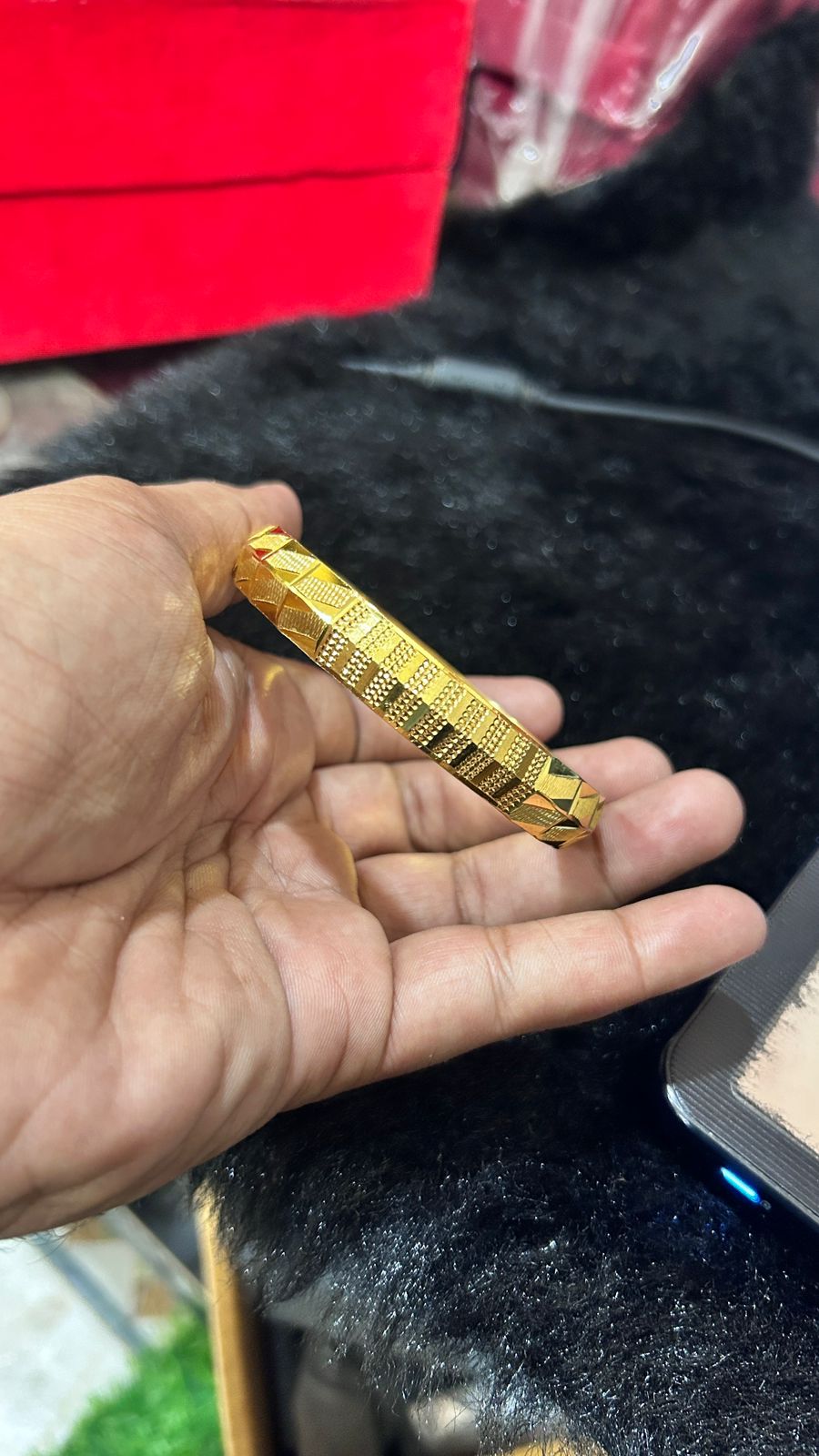 π₯ Royal Singh Gold Plated CNC Kada π