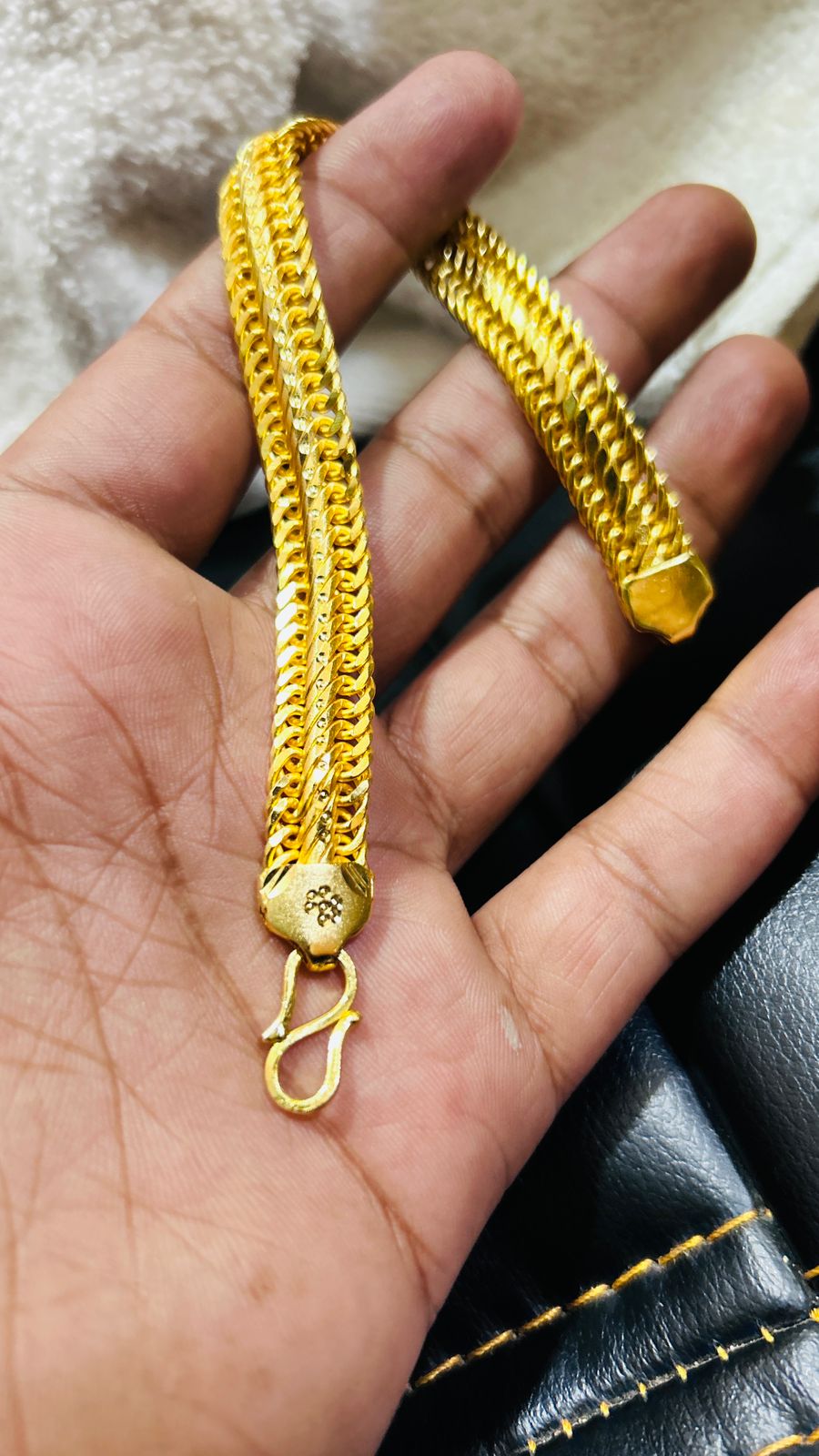 **Gold Plated Atta Bracelet π Bold Elegance. Timeless Power. β¨**