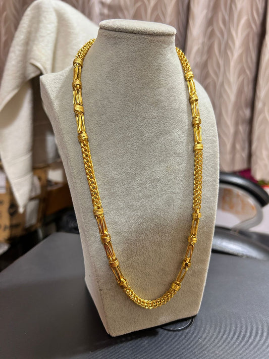 Indo Design 2 Step ( Holo With Long Ball ) Chain For Men's