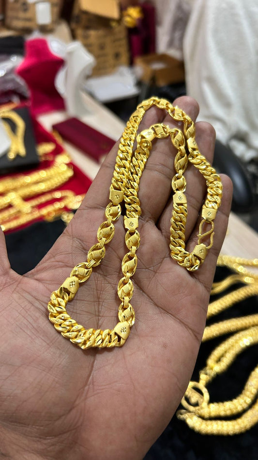 Men's Gold Plated Trending Chain