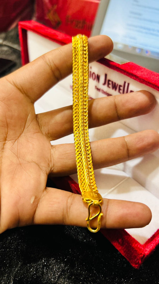 **Gold Plated Atta Bracelet 💛 Bold Elegance. Timeless Power. ✨**