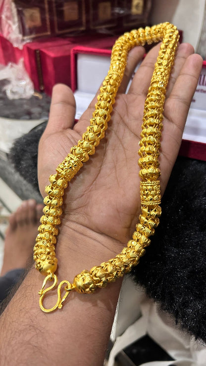 Luxury Broad Chain for Men – Heavy Gold Plated Premium Look