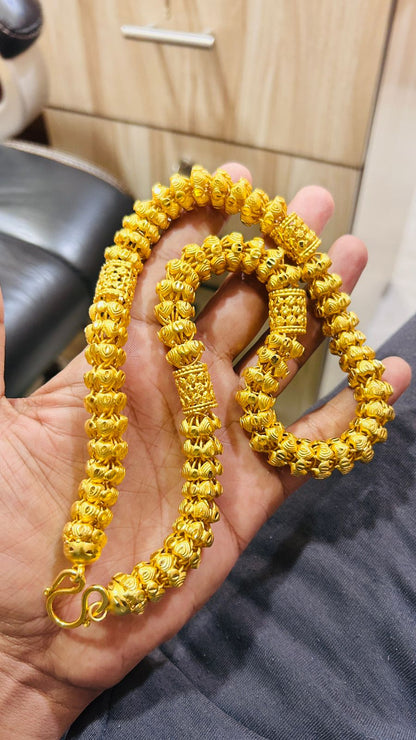 Luxury Broad Chain for Men – Heavy Gold Plated Premium Look