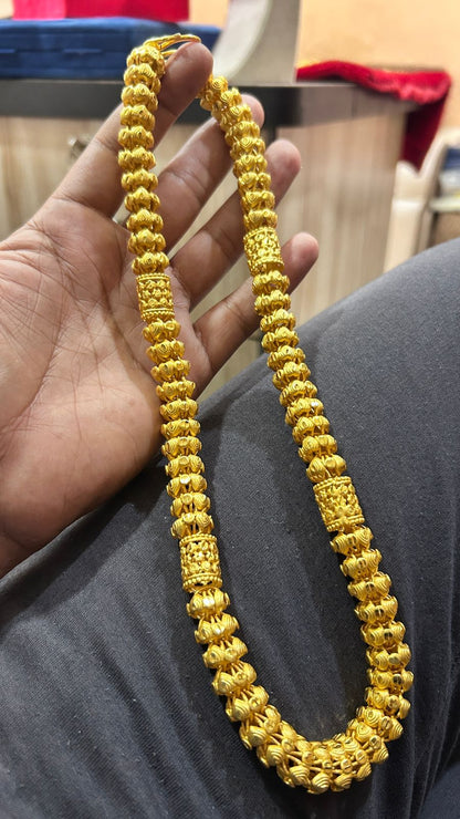 Luxury Broad Chain for Men – Heavy Gold Plated Premium Look