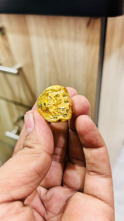 Seth Symbol Gold Plated Men's Ring ( Stylish Look )