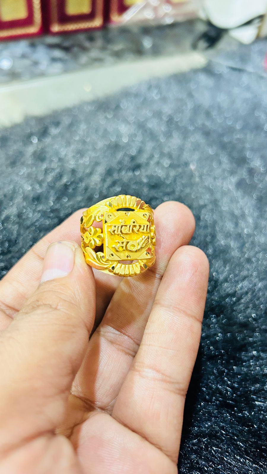 Sanwariya Seth Gold Plated Unique Style Ring for Men ✨