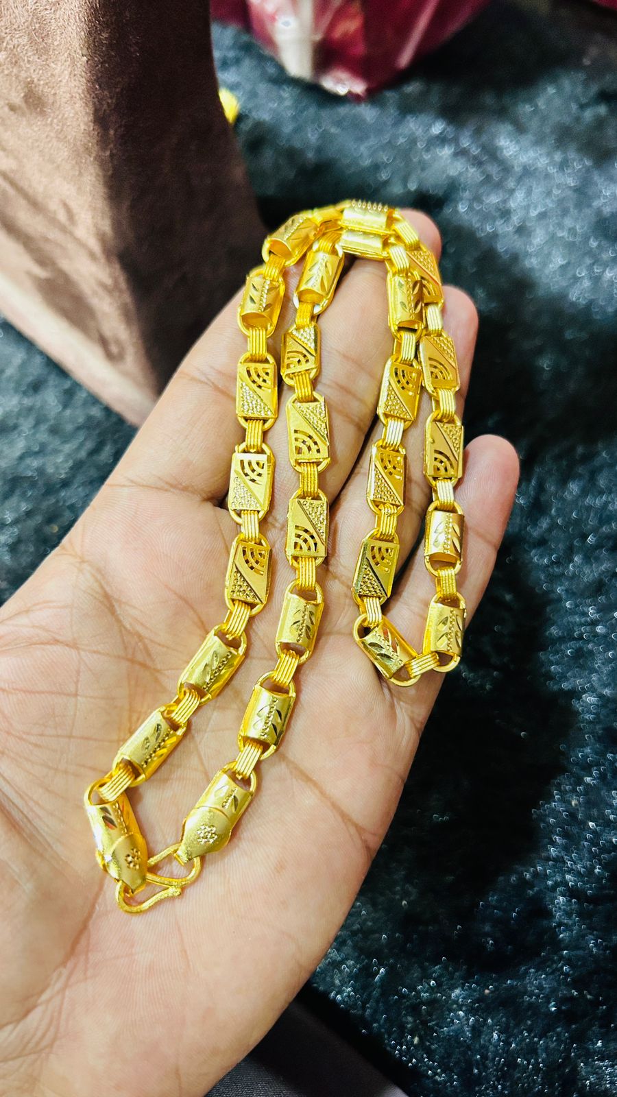 C-Cut WiFi Design Gold Plated Men’s Chain ✨📶 | Premium Finishing