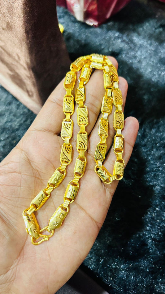 C-Cut WiFi Design Gold Plated Men’s Chain ✨📶 | Premium Finishing