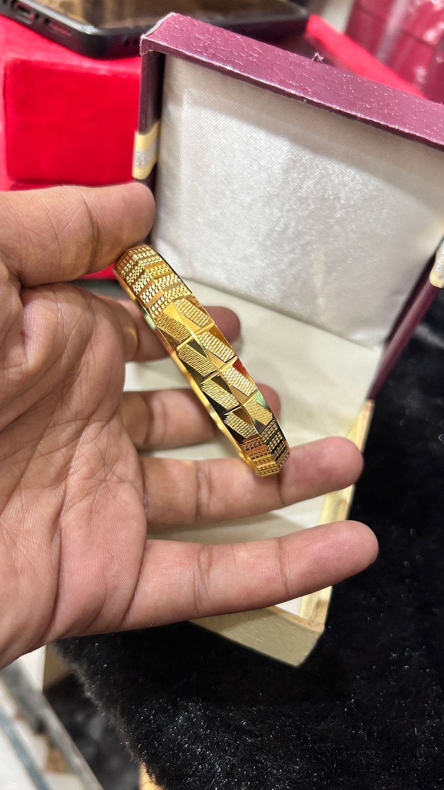 🔥 Royal Singh Gold Plated CNC Kada 👑