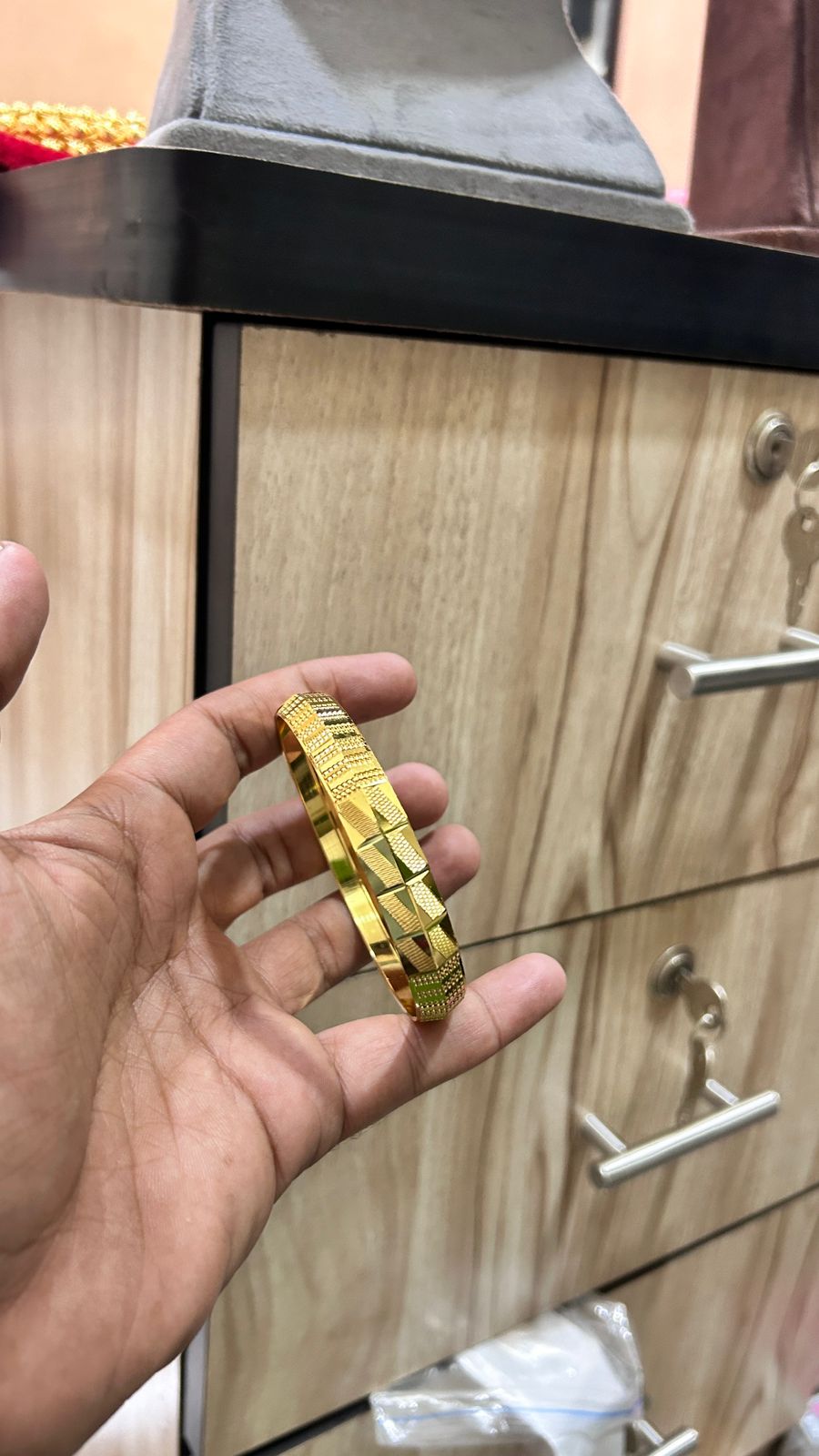 🔥 Royal Singh Gold Plated CNC Kada 👑