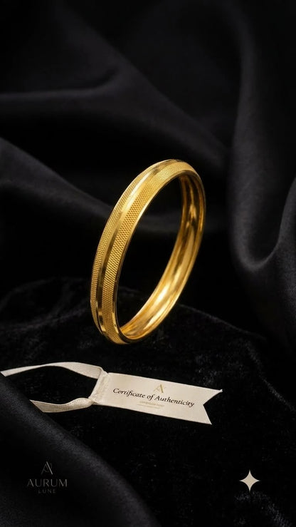 Premium Men's Gold Plated CNC Kada
