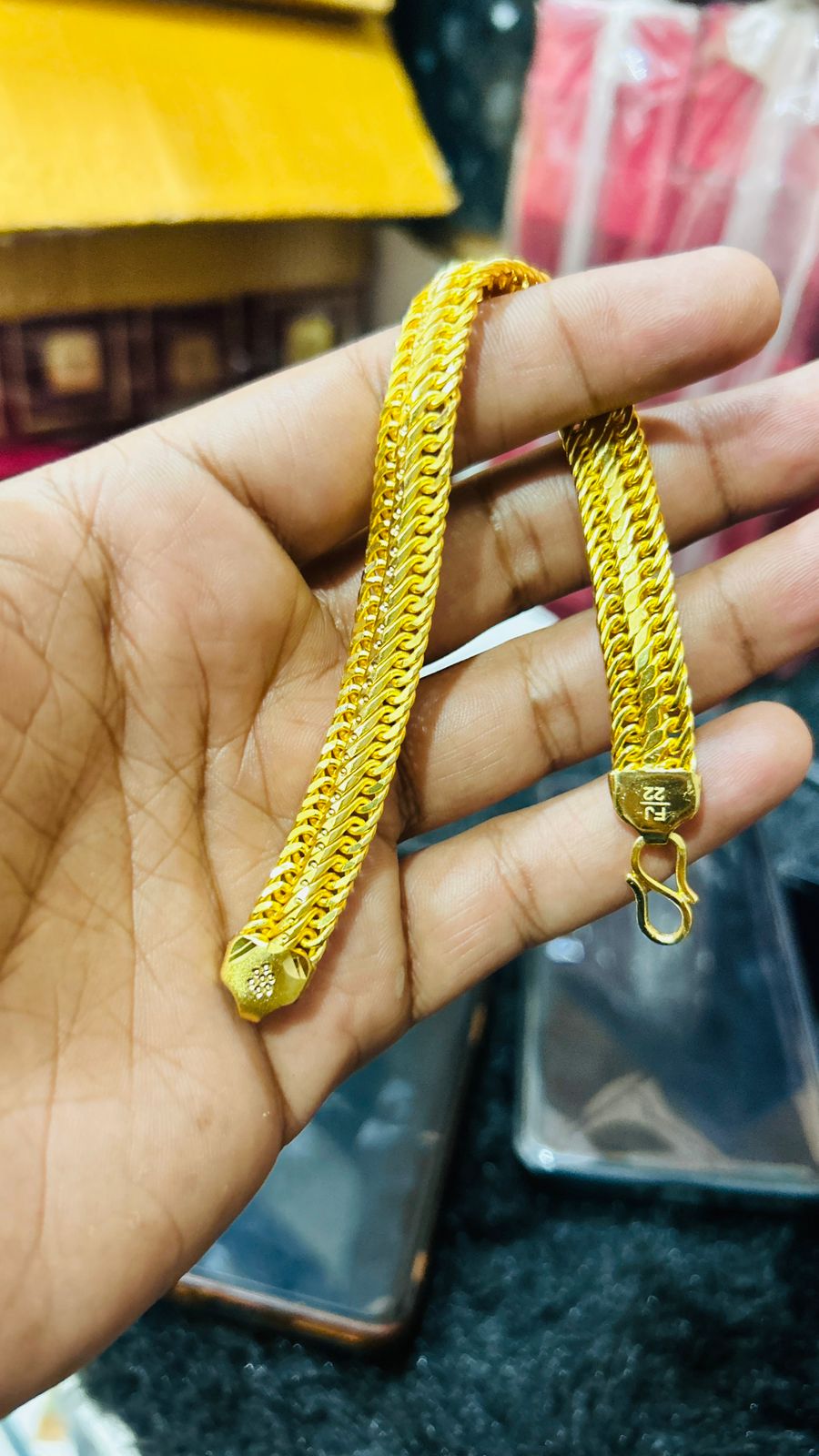 **Gold Plated Atta Bracelet 💛 Bold Elegance. Timeless Power. ✨**