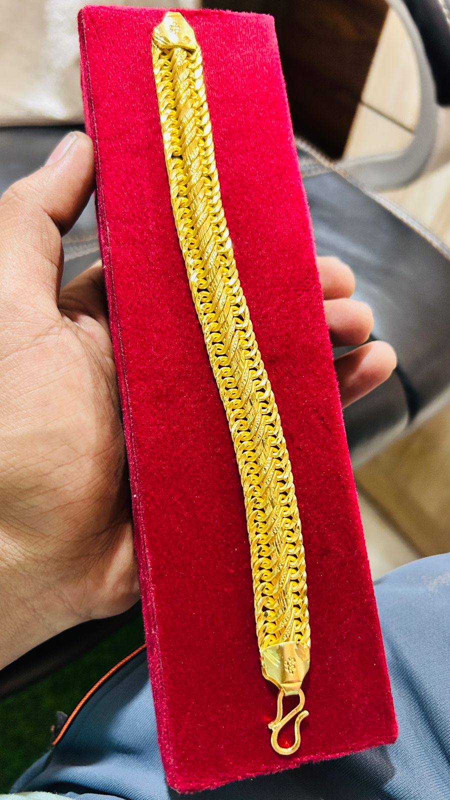 Gold Plated Men’s Atta Bracelet 💛 – Timeless Strength Style